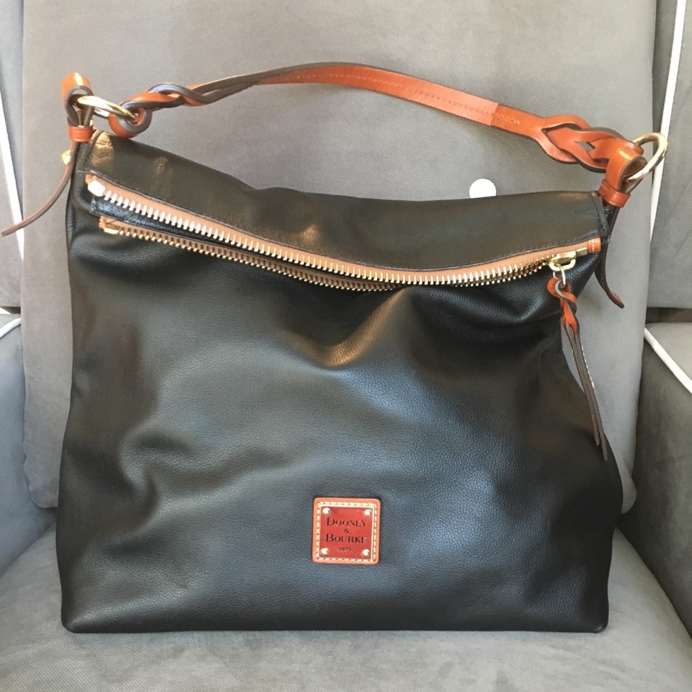 Dooney and Bourke Black leather hobo